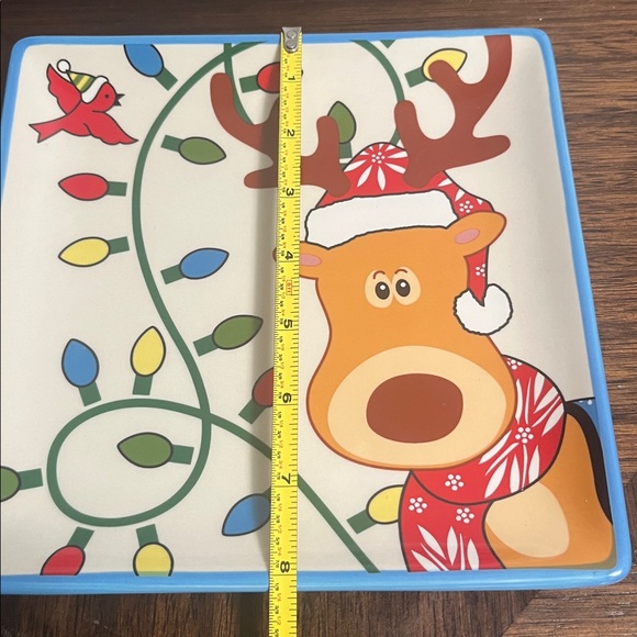 Temp-Tations by Tara holiday reindeer cheese plate and spreader nib kitchenware - Picture 3 of 4